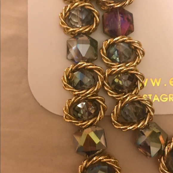 Multi-Colored Bling Neckace by Eye Candy - Picture 2 of 7